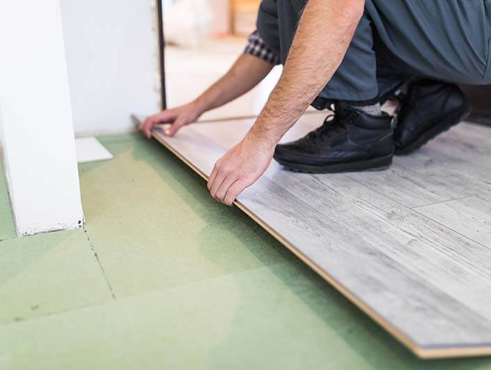 Pose de parquet flottant